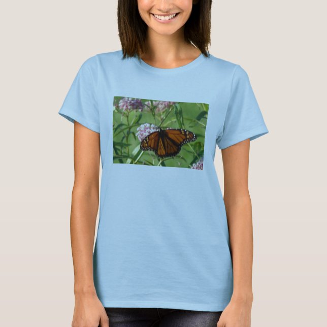 Camiseta Flores e Monach do Milkweed (Frente)