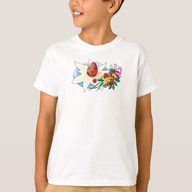 Camiseta Flores e Ovos - (Frente)