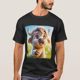 Camiseta Flores Fantasia Bebê Touro