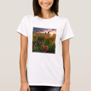 Camiseta Flores Flor selvagem no interior da Índia