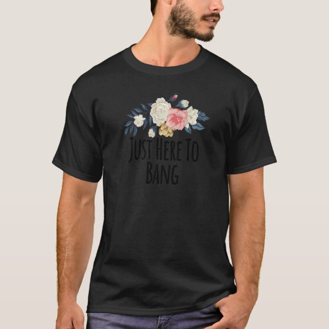 Camiseta Flores Florais Aqui Para Bater Floral (Frente)