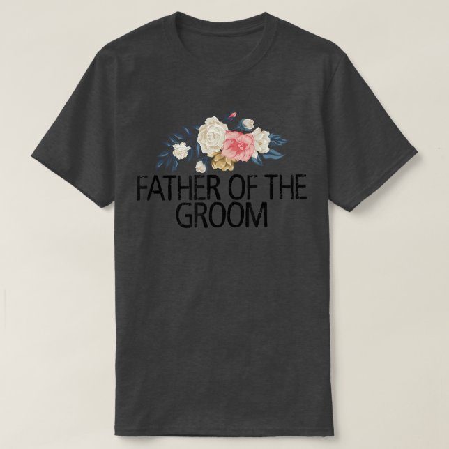 Camiseta Flores Florais Felizes E Sarcástico Padre Da Noite (Frente do Design)