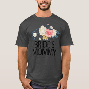 Camiseta Flores Florais Mamãe de Noiva Sarcástica Engraçada