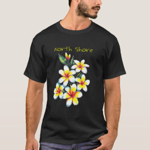 Camiseta Flores Fragrantes de Plumeria na Costa Norte de Oa