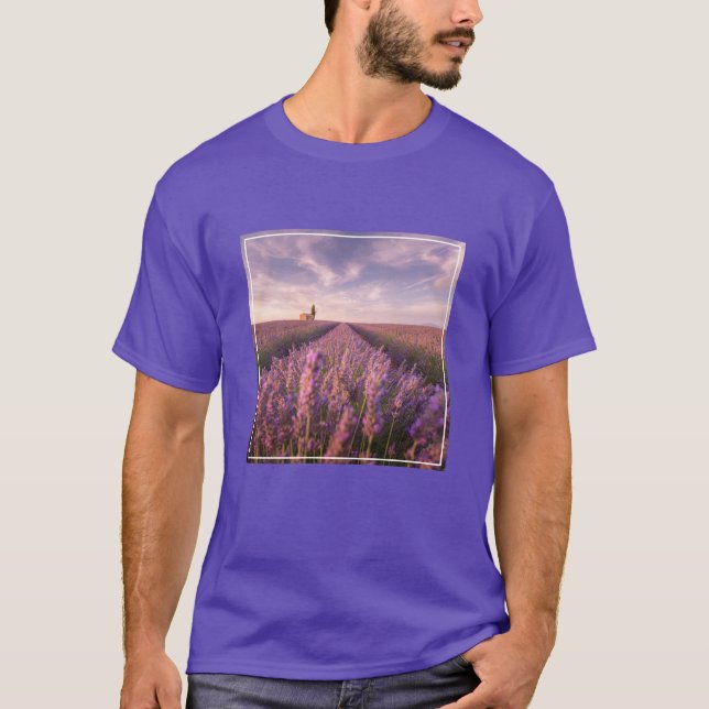Camiseta Flores | França Lavanda do Sul (Frente)