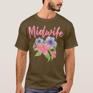 Camiseta Flores, Gravidez de Nascimento, Apoio à Flora Midw