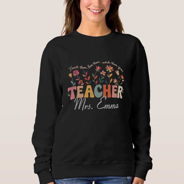 Camiseta Flores Groovy Personalizadas Presente Personalizad (Frente)