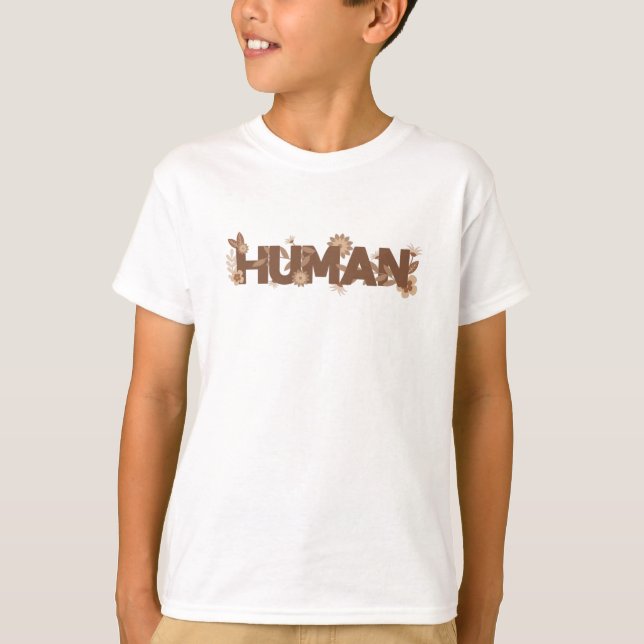 Camiseta Flores Humanas Padrão História Negra (Frente)
