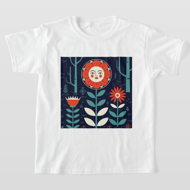 Camiseta Flores humanizadas (Postura )