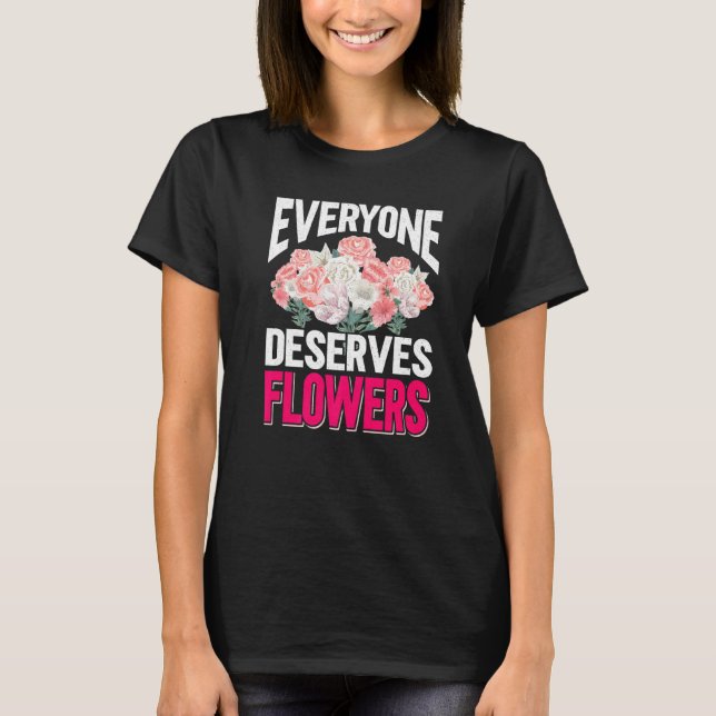 Camiseta Flores Jardineiras Flores Flor Florista (Frente)
