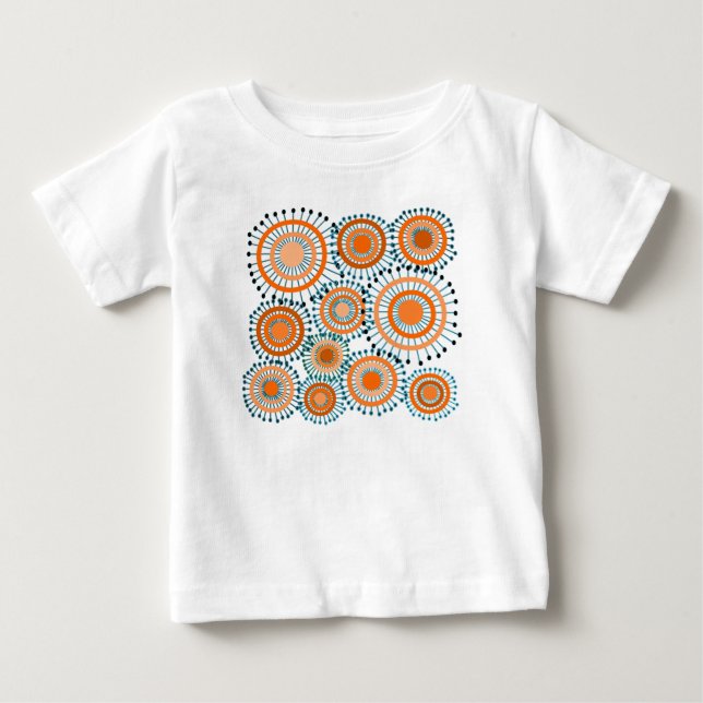 Camiseta Flores Laranja (Frente)