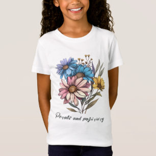 Camiseta Flores místicas de jardim brilhantes