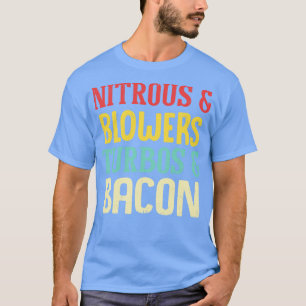 Camiseta Flores Nitrosos Turbos Bacon Engraçado