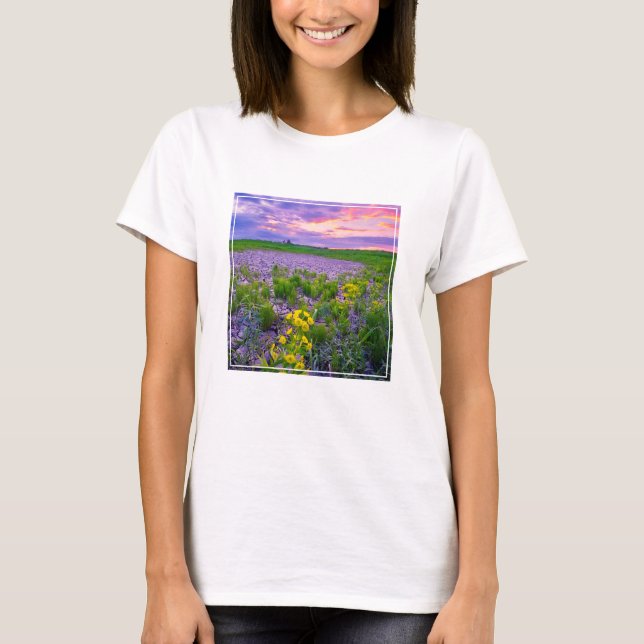 Camiseta Flores | North Dakota Red River Valley (Frente)