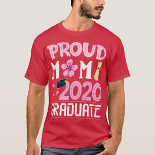 Camiseta Flores Orgulhosas Mãe 2020 Formando Filha Feliz