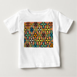 Camiseta Flores Oval dos anos 70
