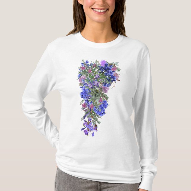 Camiseta flores para casamentos de Flores de lavanda (Frente)
