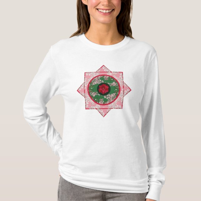 Camiseta Flores para o Natal (Frente)