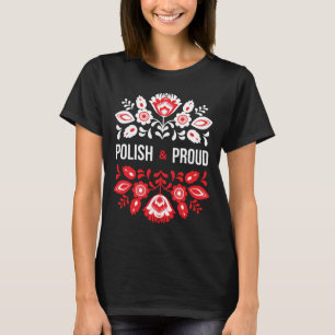 Camiseta Flores poloneses e orgulhosas Polônia Polska