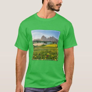 Camiseta Flores   Primavera Alpe di Siusi Langkofel