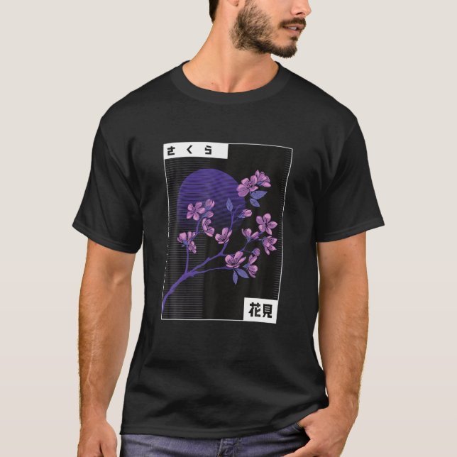 Camiseta Flores Purple Sakura Flores de Cereja Japonês (Frente)