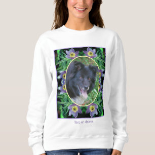 Camiseta Flores Púrpuras Criam sua própria foto