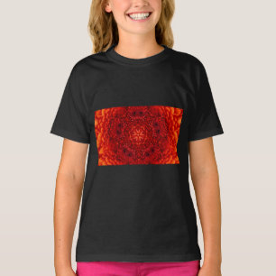Camiseta FLORES RED DAHLIA Abstrato Floral
