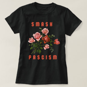Camiseta Flores Retro - Fascismo Esmagador