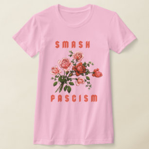 Camiseta Flores Retro - Fascismo Esmagador