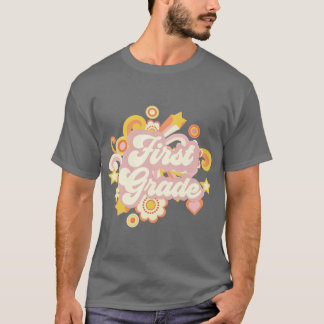 Camiseta Flores Retro Primeira Ideia de Presente para Profe