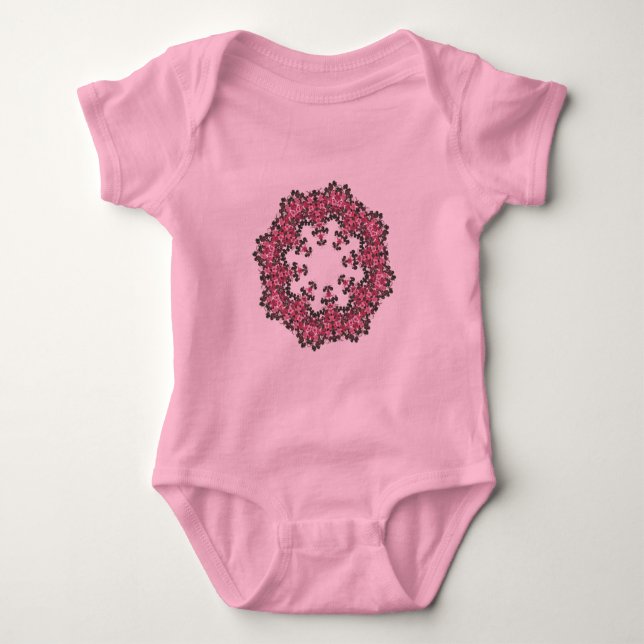 Camiseta Flores Rosa (Frente)