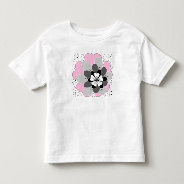 Camiseta Flores rosa (Frente)
