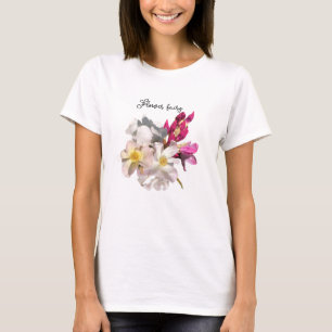 Camiseta Flores rosa