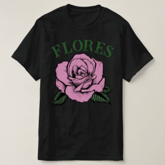 Camiseta flores rosa pink