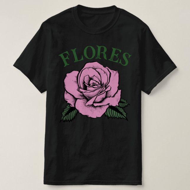 Camiseta flores rosa pink (Frente do Design)
