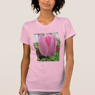 Camiseta Flores Rosa Tulipas Florais Tulipas Garden T Shirt