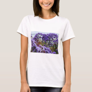 Camiseta Flores roxas