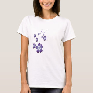 Camiseta Flores Roxas