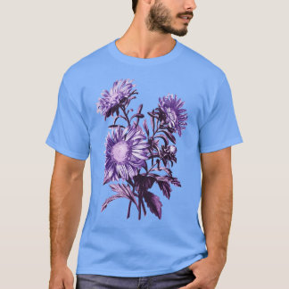 Camiseta Flores Roxas