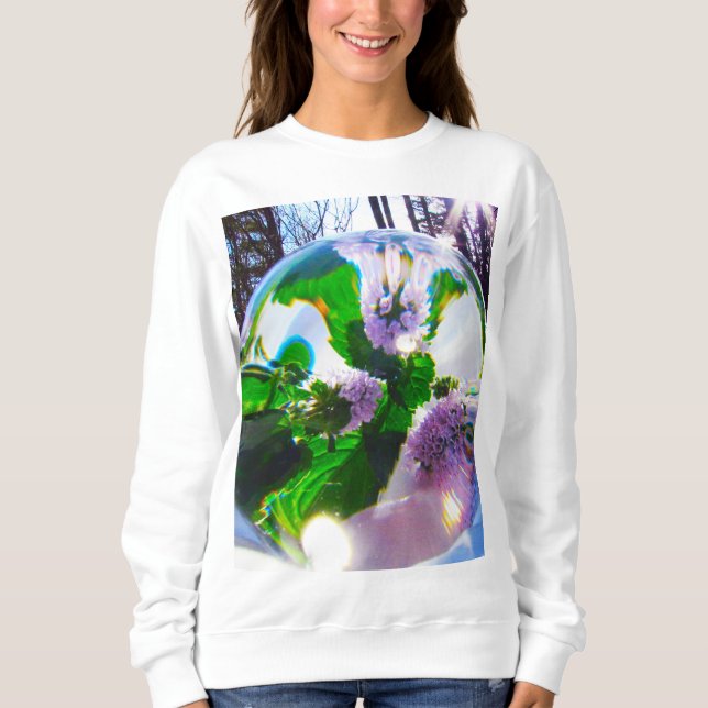 Camiseta Flores Roxas de Fotografia primavera (Frente)