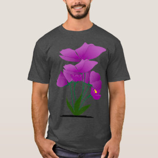 Camiseta Flores roxas de verão