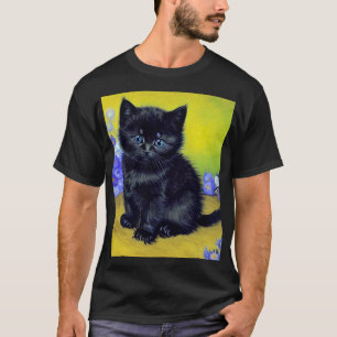 Camiseta Flores Roxas Pretas de Gogh
