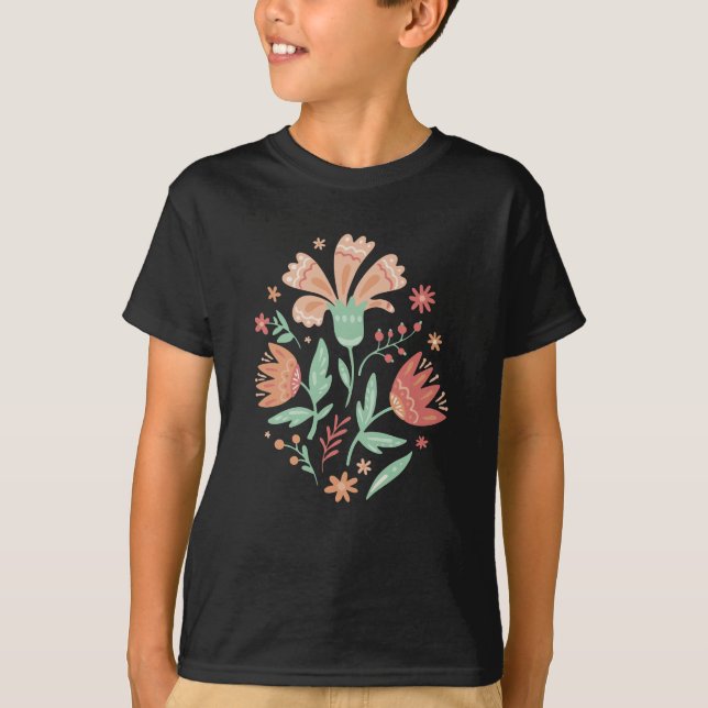 Camiseta Flores selvagens (Frente)