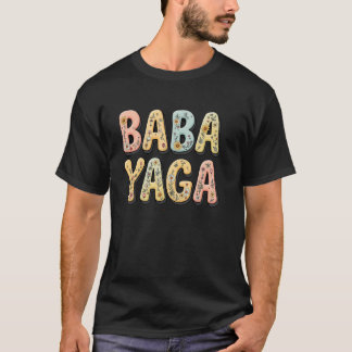 Camiseta Flores selvagens Baba Yaga Dia de as mães Floral B