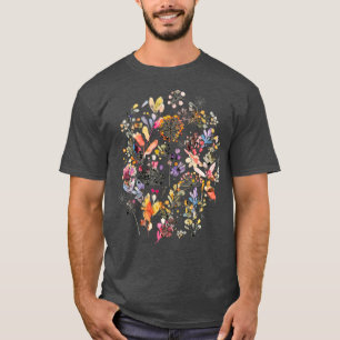 Camiseta Flores Selvagens e Plantas Aquarelas Natureza Selv
