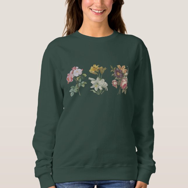 Camiseta Flores Selvagens, florais, botânicas, amantes da n (Frente)