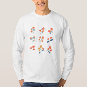 Camiseta Flores Selvagens Flores Botânicas