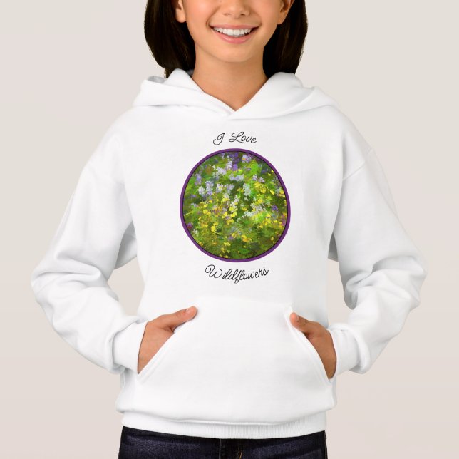 Camiseta Flores Selvagens Impasto - Arte Flor Original (Frente)