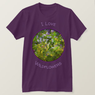Camiseta Flores Selvagens Impasto - Arte Flor Original