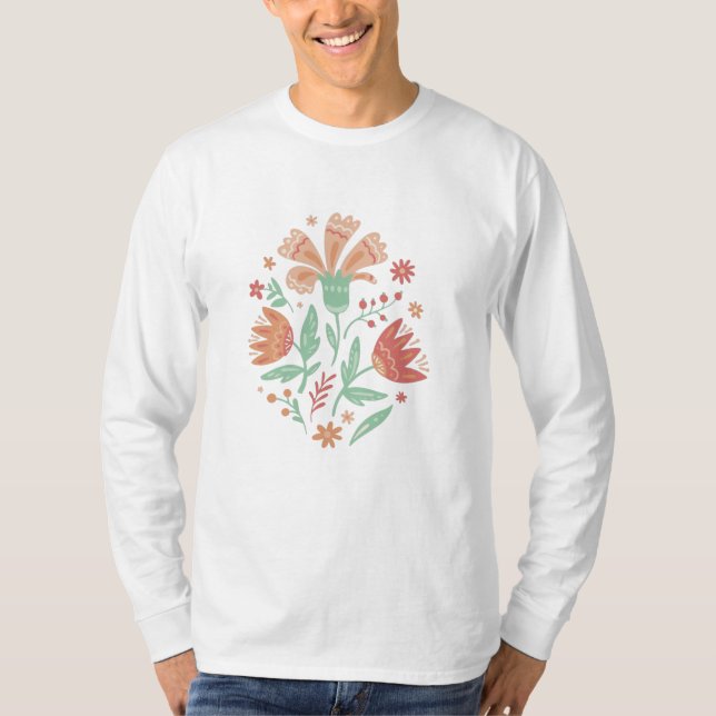 Camiseta Flores silvestres (Frente)